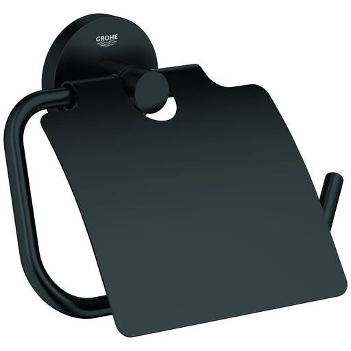 Grohe - WC-Papierhalter Essentials 102465 Metall mit Deckel matte black