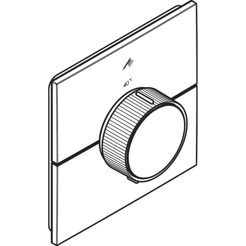 Hansgrohe - Thermostat UP Axor ShowerSelect ID 1 Verbraucher eckig chrom