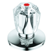 Grohe - Oberteil 3/4 für UP-Ventil 11545 Brillant Griff Markierung rot chrom