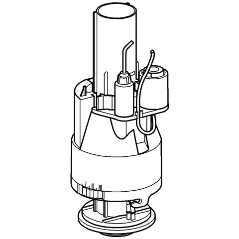 Grohe - 2-Mengen-Ablaufventil 42774 für Wandeinbau-Spülkästen 6l/3l