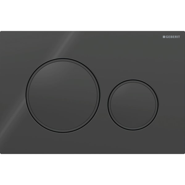 Geberit Vertriebs - BetPl. Sigma20, für 2-Mengen-Spülung schwarz, schwarz matt