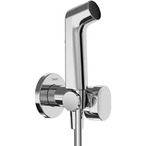 Hansgrohe - Handbrause Bidette S f.Warmwasser m. Schlauch 1250mm und Porter chrom