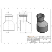 Gebr. Ostendorf - HTsafeR Reduktion DN 90x50