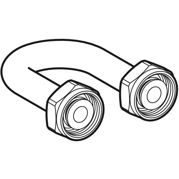Geberit Vertriebs - Abpressschlaufe mit Eurokonusverschraubungen d16 G3/4