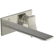 Ideal Standard - Wand-Waschtischarmatur CONCA, BS2, eckige Rosette, Ausld.225mm,Silver Storm