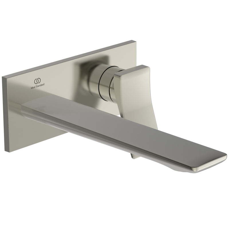 Ideal Standard - Wand-Waschtischarmatur CONCA, BS2, eckige Rosette, Ausld.225mm,Silver Storm