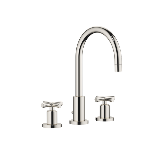 Dornbracht - Waschtisch 3-Locharmatur TARA 20713892 Kreuzgriff platin