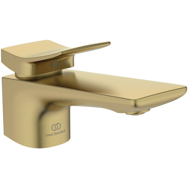 Ideal Standard - Waschtischarmatur CONCA, m.Ablgarn., Ausld.132mm, Brushed Gold