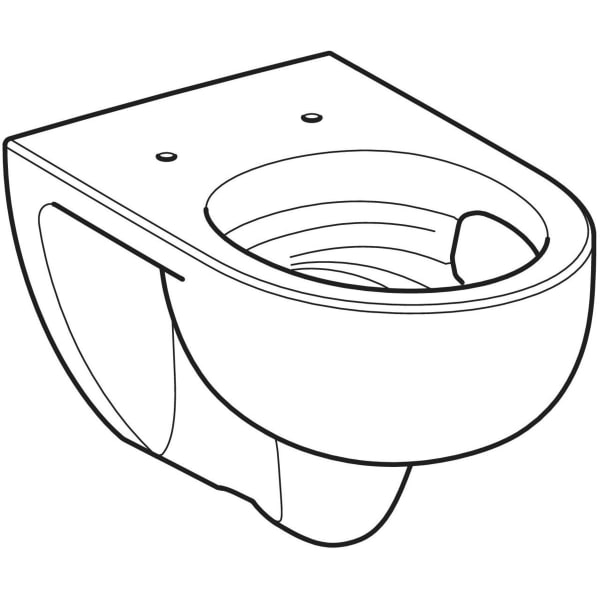 Geberit Vertriebs - Renova WWC, Tiefspüler TurboFlush, T:54cm, weiß