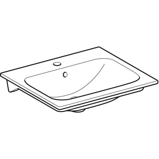 Geberit Vertriebs - RENOVA Nr.1 Plan Möbel-WT Slim 550x480mm, m. Hl., m. Ül., weiß, Tect