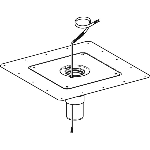 Geberit Vertriebs - Pluvia Dachdurchführung m.Brandschutz d90, mit Heizband 230V/11,2W