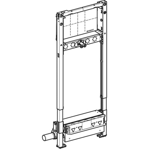 Geberit Vertriebs - Duofix Element f. Dusche, 130cm mit W-Ablauf, W-Arm.UP, H: 90-250mm
