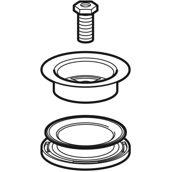Geberit Vertriebs - BW Ablaufventil 1 1/2 Dichtung, Schraube