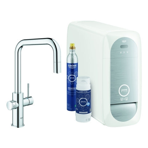 Grohe - BLUE Home Starter Kit 31543 auszb. Mousseur Bluetooth/WIFI U-Auslauf chrom