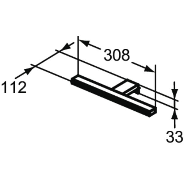 Ideal Standard - LED-Leuchte MIRROR&LIGHT, 8W, 308x112x33mm