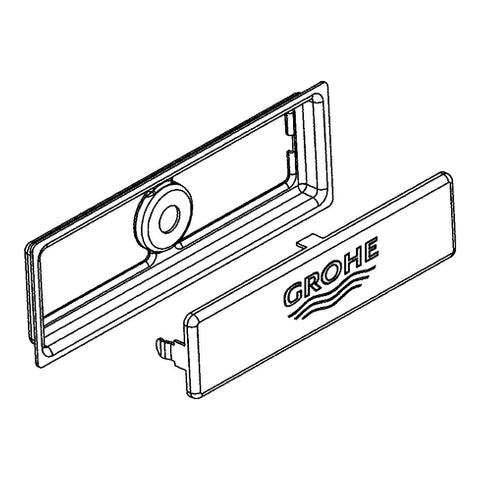 Grohe - Abdeckelement 42578 für Küchenspüle edelstahl