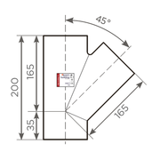 Fornatis - Abzweig DN 100x50 45 Grad