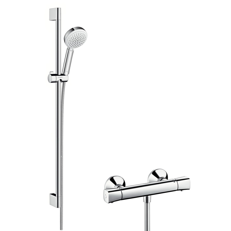 Hansgrohe - Brausenkombi Crometta 100 Vario/ Ecostat Univ./U'Crometta 900mm ws/chr