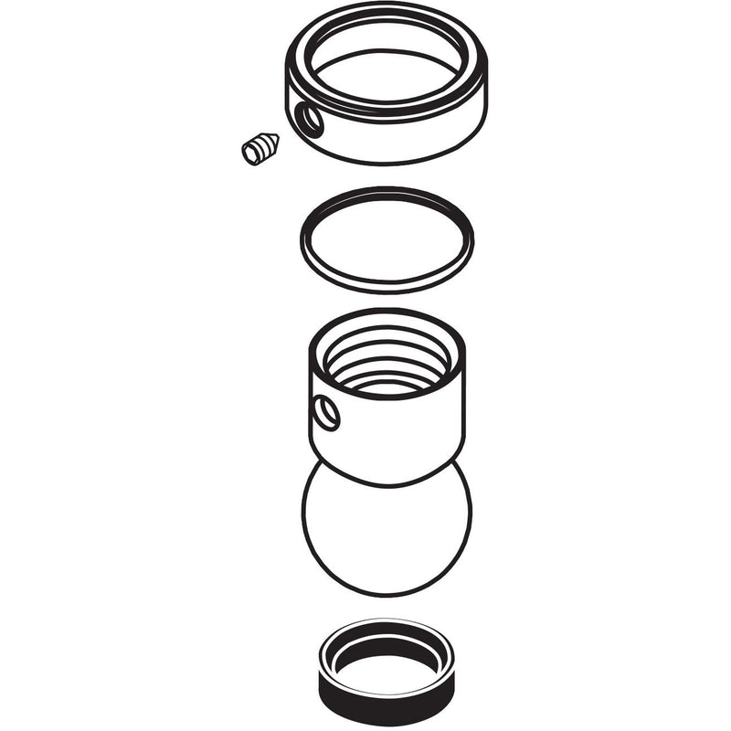 Hansgrohe - Gelenkkugel mit Sicherungsring steel