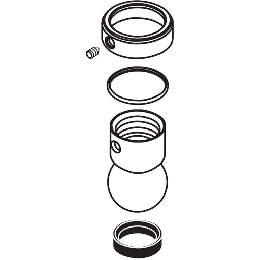 Hansgrohe - Gelenkkugel mit Sicherungsring steel