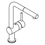 Grohe - Elektronische EH-Spültischbatterie MINTA TOUCH 31360 L-Auslauf chrom