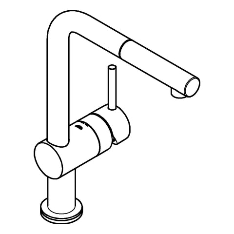 Grohe - Elektronische EH-Spültischbatterie MINTA TOUCH 31360 L-Auslauf chrom