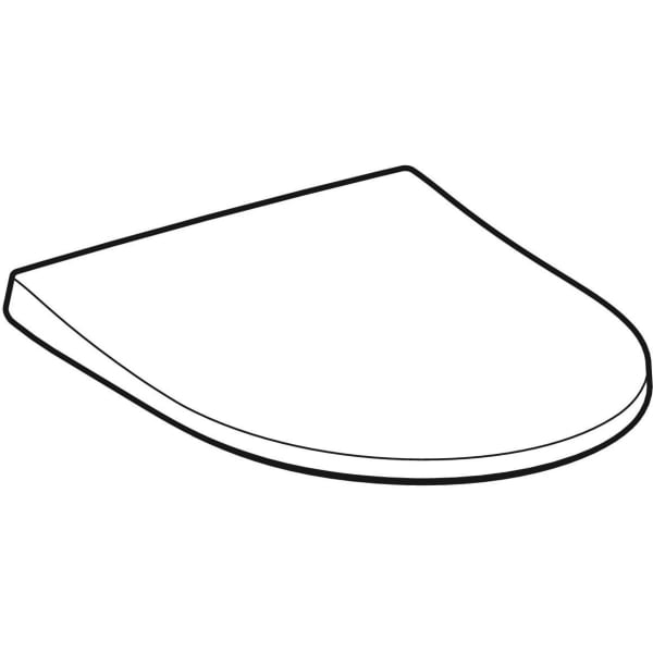 Geberit Vertriebs - WC-Sitz ICON, schmales Design, Bef.ob antibak., m.Absenka., QuickRelease, weiß