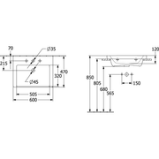 VILLEROY & BOCH - SchrankWT Subway 3.0 600x470mm re-eckig 1HL. m. ÜL. geschl. we Alpin c