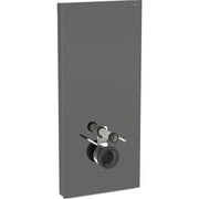 Geberit Vertriebs - Monolith Plus Sanitärmodul f. WWC 114cm, Glas lava / alu. schwarzchrom