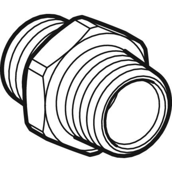 Geberit Vertriebs - Übergang MeplaFix mit AG Edelstahl R1/2-MF1/2
