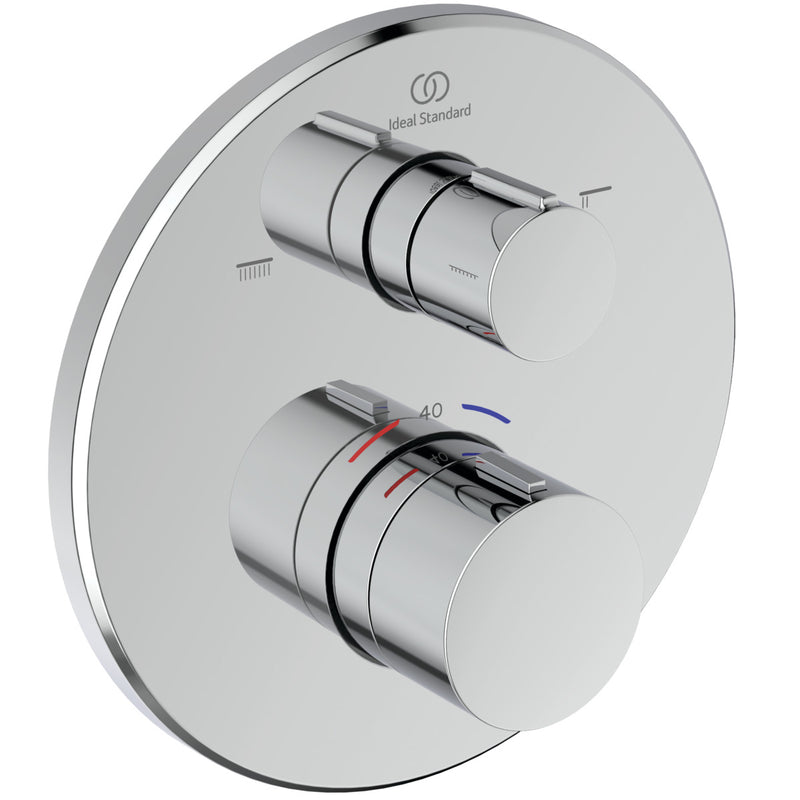 Ideal Standard - IS Badethermostat UP Ceratherm T100 Rosette d:163mm Chrom