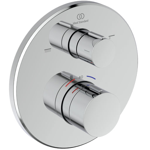 Ideal Standard - IS Badethermostat UP Ceratherm T100 Rosette d:163mm Chrom