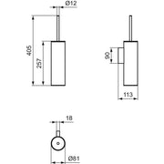 Ideal Standard - Bürstengarnitur CONNECT N1396AA chrom