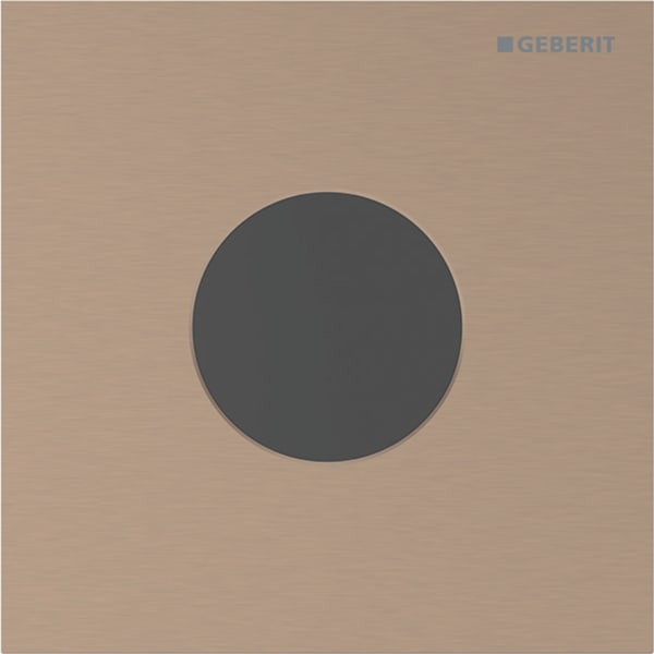 Geberit Vertriebs - Typ 40 UR-Strg. m. elektron. Sp-Ausl. Netz.-Betr., Round, rotgold gebü./Etc