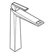Grohe - EH-WT-Batt. Allure Bril. PC 24419 XL-Size Griff VN-Caesarstone chrom