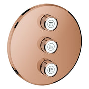 Grohe - 3-fach UP-Ventil GROHTHERM Smart Control 29122 FMS rund warm sunset
