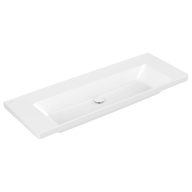 VILLEROY & BOCH - Schrankwaschtisch Subway 3.0 1300x 470mm re-eckig o. ÜL. Weiß Alpin cplus