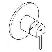 Grohe - EH-Brausebatterie PLUS 24059_3 FMS für 35600 hard graphite gebürstet