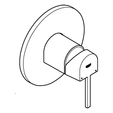 Grohe - EH-Brausebatterie PLUS 24059_3 FMS für 35600 hard graphite gebürstet
