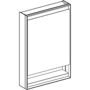Geberit Vertriebs - ONE Spiegelschrank mit Ni/Comf.Light 1 Tür re, AP-Mont., 60x90x15cm, alu