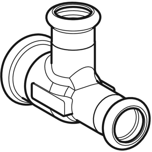 Geberit Vertriebs - C-Stahl T-Stück 90 Grad 18x15x15mm, reduziert, p.Stück, # 61192