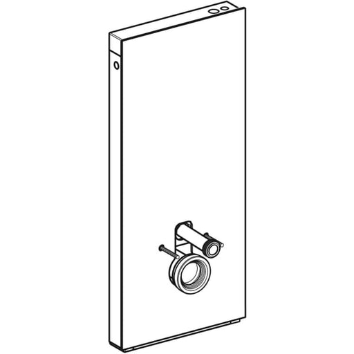 Geberit Vertriebs - Monolith Plus Sanitärmodul f. WWC 114cm, Glas sand-grau /Aluminium