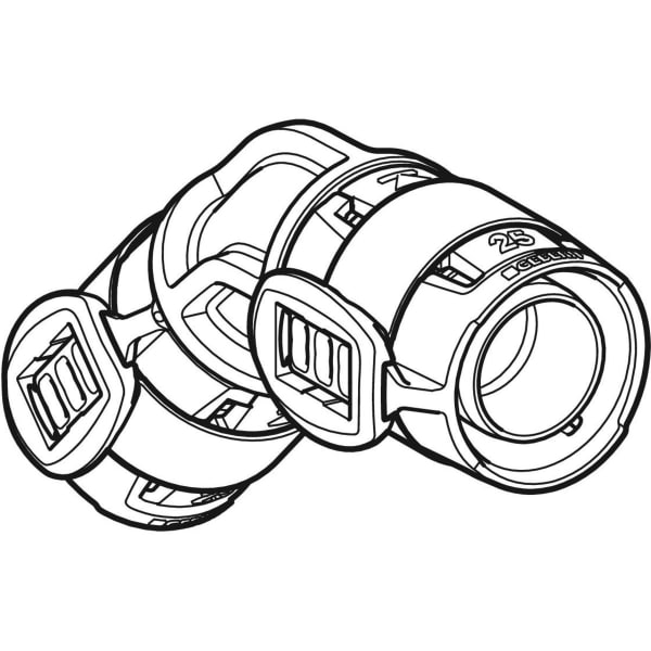 Geberit Vertriebs - FlowFit Bogen 45Gr, PPSU, d75