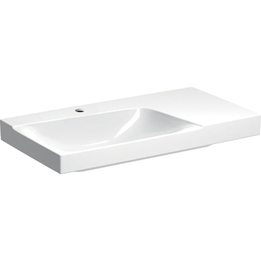 Geberit Vertriebs - Waschtisch XENO2 m. Ablg. re, 90x48cm m. Hl., o. Ül., KeraTect
