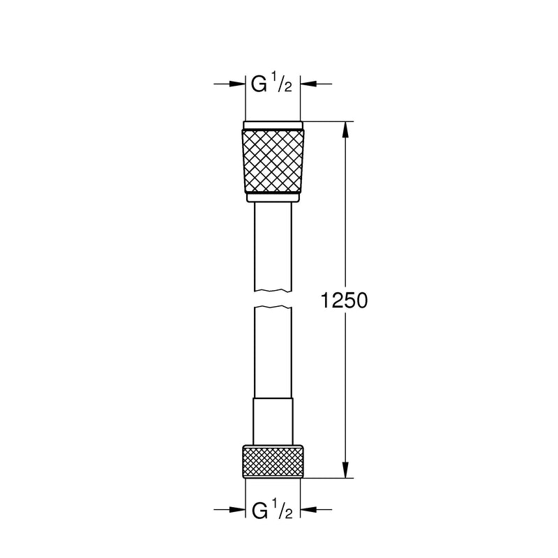 Grohe - Brauseschlauch RELEXAFLEX 45971 1250mm Verkaufseinheit 10 STK chrom