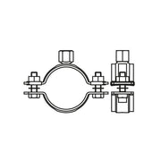 Walraven - Schwerlastschelle HD500 schwarz 53-58 mm M8/M10 Zweischraubenschelle
