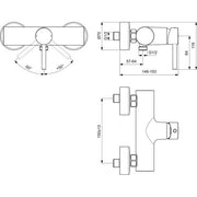 Ideal Standard - Brausearmatur AP CERALINE, Chrom