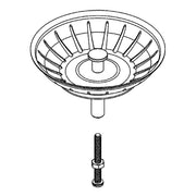 Grohe - Stopfen 42576 für Küchenspüle edelstahl
