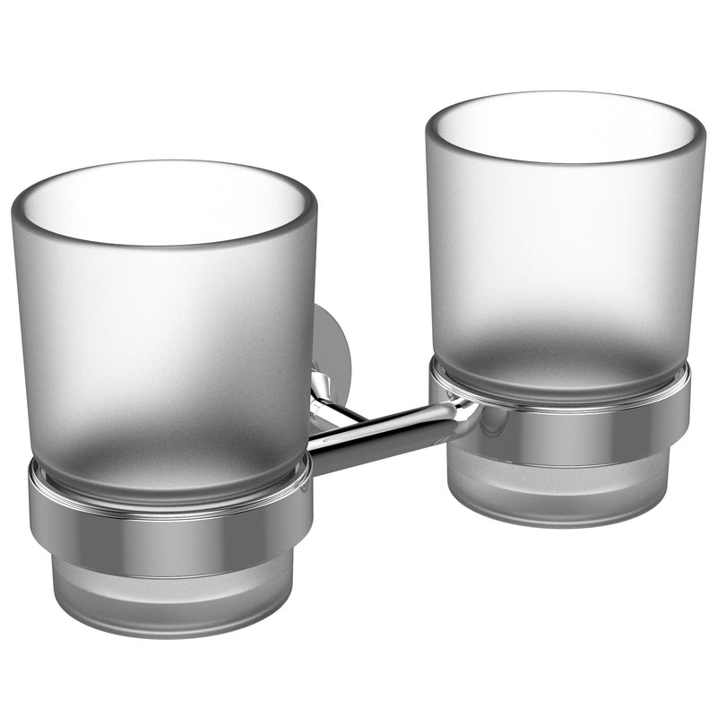 Ideal Standard - doppelter Glashalter IOM, mattglas Chrom