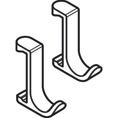 Hansgrohe - Handtuchhaken WALLSTORIS schmal mattweiß